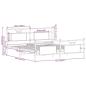 Preview: Metallbett ohne Matratze Sonoma-Eiche 160x200 cm