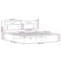 Preview: Bettgestell ohne Matratze Sonoma-Eiche 183x203 cm Holzwerkstoff