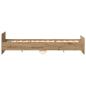 Preview: Bettgestell ohne Matratze Artisan-Eiche 160x200cm Holzwerkstoff