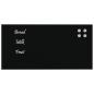 Preview: Magnettafel Wandmontage Schwarz 60x30 cm Hartglas