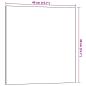 Preview: Magnettafel Wandmontage Weiß 40x40 cm Hartglas