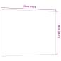 Preview: Magnettafel Wandmontage Schwarz 80x60 cm Hartglas