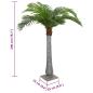 Preview: Palme Künstlich 15 Blätter 200 cm Grün