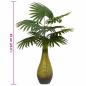Preview: Palme Künstlich 9 Blätter 65 cm Grün