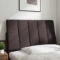 Preview: Kopfteil-Kissen Dunkelbraun 90 cm Stoff