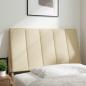 Preview: Kopfteil-Kissen Creme 90 cm Stoff