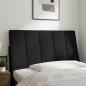 Preview: Kopfteil-Kissen Schwarz 100 cm Stoff