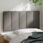 Preview: Kopfteil-Kissen Taupe 100 cm Stoff