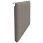 Preview: Kopfteil-Kissen Taupe 100 cm Stoff