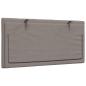 Preview: Kopfteil-Kissen Taupe 100 cm Stoff
