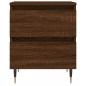 Preview: Nachttisch Braun Eichen-Optik 40x35x50 cm Holzwerkstoff