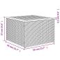 Preview: 7-tlg. Garten-Sofagarnitur mit Kissen Schwarz Poly Rattan