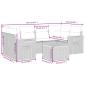 Preview: 7-tlg. Garten-Sofagarnitur mit Kissen Schwarz Poly Rattan