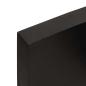 Preview: Tischplatte Dunkelbraun 120x40x(2-6)cm Massivholz Eiche
