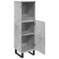 Preview: Badschrank Betongrau 30x30x100 cm Holzwerkstoff
