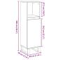 Preview: Badschrank Betongrau 30x30x100 cm Holzwerkstoff