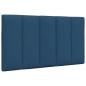 Preview: ARDEBO.de - Kopfteil-Kissen Blau 80 cm Stoff