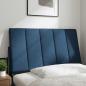 Preview: Kopfteil-Kissen Blau 80 cm Stoff