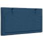 Preview: Kopfteil-Kissen Blau 80 cm Stoff