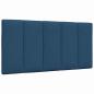 Preview: ARDEBO.de - Kopfteil-Kissen Blau 100 cm Stoff
