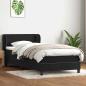 Preview: Boxspringbett mit Matratze Schwarz 90x220 cm Samt