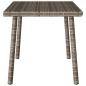 Preview: Garten-Couchtisch Rechteckig Grau 60x40x37 cm Poly Rattan