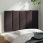 Preview: Kopfteil-Kissen Dunkelbraun 80 cm Stoff