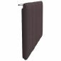 Preview: Kopfteil-Kissen Dunkelbraun 80 cm Stoff