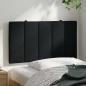 Preview: Kopfteil-Kissen Schwarz 90 cm Stoff