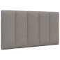 Preview: ARDEBO.de - Kopfteil-Kissen Taupe 90 cm Stoff