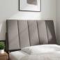 Preview: Kopfteil-Kissen Taupe 90 cm Stoff