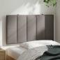 Preview: Kopfteil-Kissen Taupe 90 cm Stoff