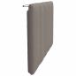 Preview: Kopfteil-Kissen Taupe 90 cm Stoff