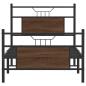 Preview: Bettgestell ohne Matratze Braun Eiche 90x200 cm Holzwerkstoff
