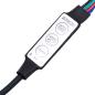 Preview: Nachttisch mit LED-Leuchten Altholz-Optik 40x39x48,5 cm