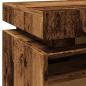 Preview: Nachttisch mit LED-Leuchten Altholz-Optik 40x39x48,5 cm