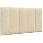 Preview: ARDEBO.de - Kopfteil-Kissen Creme 80 cm Stoff