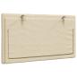 Preview: Kopfteil-Kissen Creme 80 cm Stoff