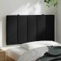 Preview: Kopfteil-Kissen Schwarz 80 cm Stoff