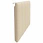 Preview: Kopfteil-Kissen Creme 100 cm Stoff