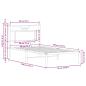 Preview: Bettgestell ohne Matratze Braun Eiche 90x190 cm Holzwerkstoff