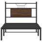 Preview: Bettgestell ohne Matratze Braun Eiche 75x190 cm Holzwerkstoff