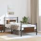 Preview: Bettgestell ohne Matratze Braun Eiche 90x190 cm Holzwerkstoff