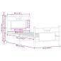Preview: Bettgestell ohne Matratze Braun Eiche 90x190 cm Holzwerkstoff