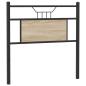 Preview: Kopfteil Sonoma-Eiche 75 cm Holzwerkstoff und Stahl