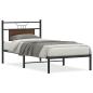 Preview: Bettgestell ohne Matratze Braun Eiche 90x200 cm Holzwerkstoff