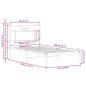 Preview: Bettgestell ohne Matratze Braun Eiche 90x200 cm Holzwerkstoff