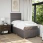 Preview: Boxspringbett mit Matratze Taupe 80x200 cm Stoff