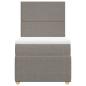 Preview: Boxspringbett mit Matratze Taupe 80x200 cm Stoff