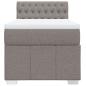 Preview: Boxspringbett mit Matratze Taupe 100x200 cm Stoff